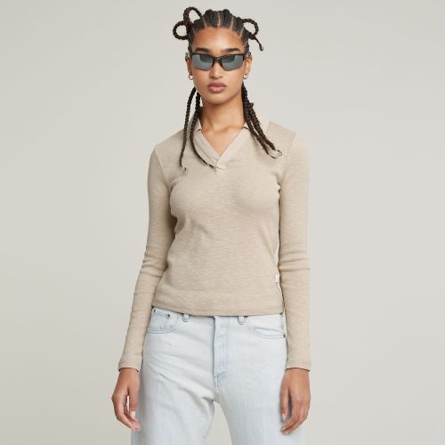 Haut Polo Slim - Beige - Femmes - G-Star RAW - Modalova