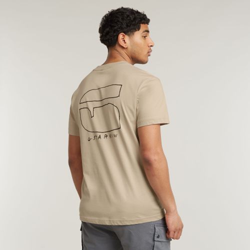 T-Shirt Handwriting Back Print - s - G-Star RAW - Modalova