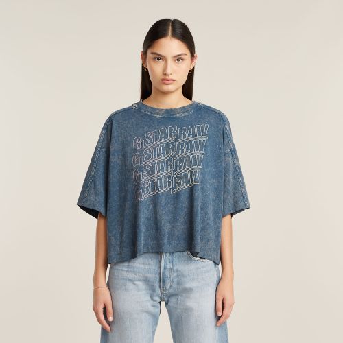 T-shirt Washed Multi Logo Oversized - s - G-Star RAW - Modalova
