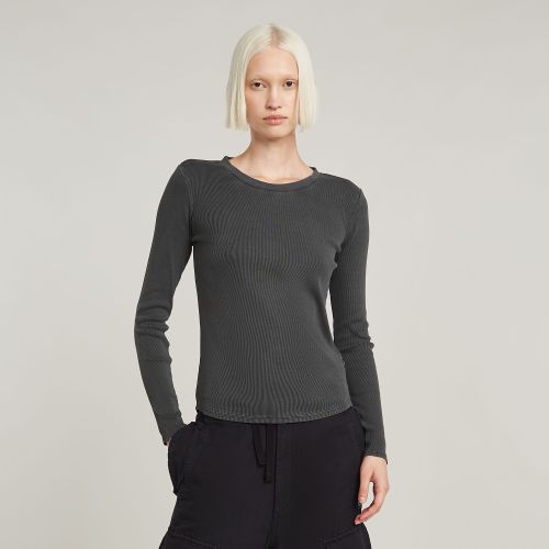 Top Overdyed Slim - Noir - Femmes - G-Star RAW - Modalova