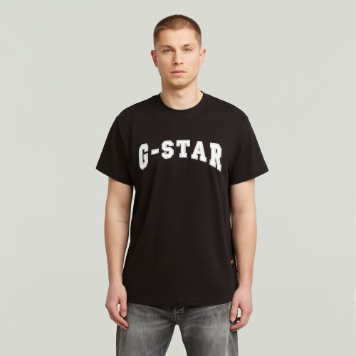 T-shirt Felt Logo - Noir - Hommes - G-Star RAW - Modalova
