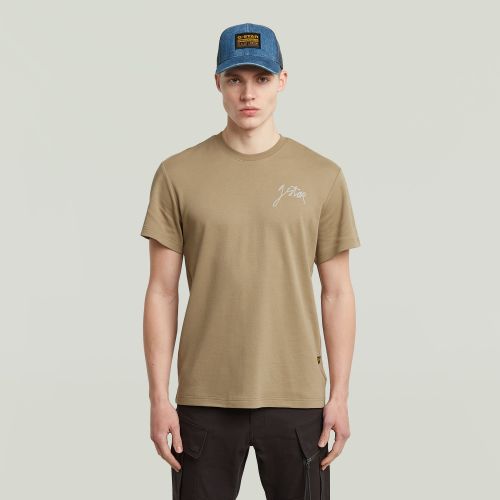 T-shirt Script - Beige - Hommes - G-Star RAW - Modalova