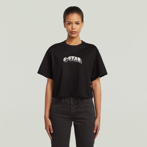 T-shirt Felt Logo Boxy - s - G-Star RAW - Modalova