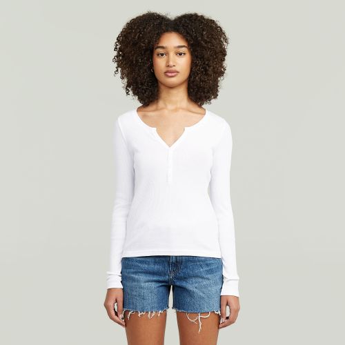 Top Deep V Henley Slim - s - G-Star RAW - Modalova