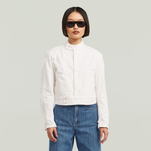 Veste Short Moto - Blanc - Femmes - G-Star RAW - Modalova