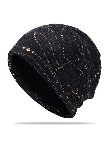 Women Cotton Thin Quick-drying Breathable Sweat Hair Covers Slouchy Soft Flexible Beanie Hat - Newchic - Modalova