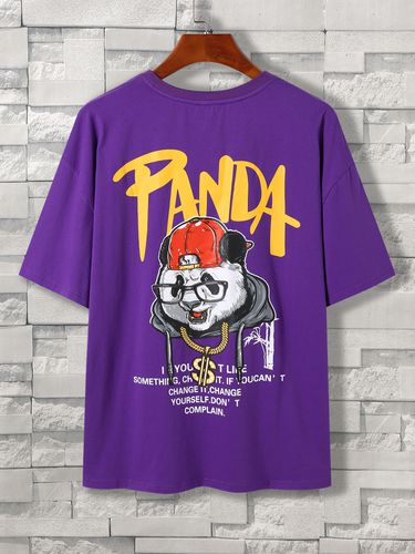 Mode Panda T-shirt Dessin Animé Et Solgan - KOYYE - Modalova