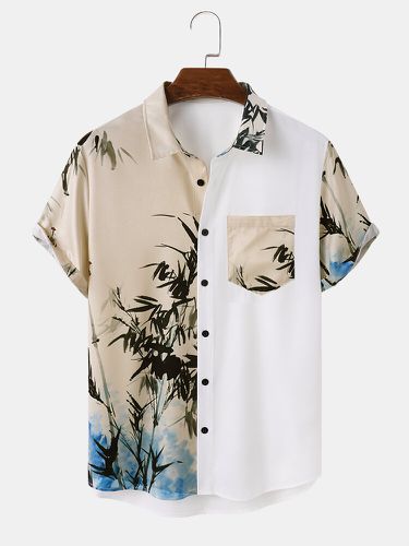 Chemises à manches courtes en patchwork à imprimé bambous - ChArmkpR - Modalova