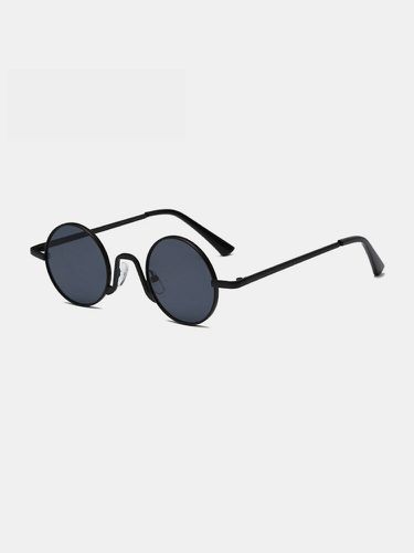 Unisex Metal Circle Round Full Frame UV Protection Vintage Sunglasses - Newchic - Modalova