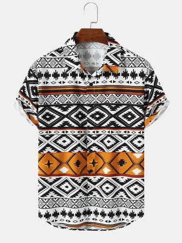 Chemises assorties à manches courtess à imprimé ethnique Argyle - ChArmkpR - Modalova
