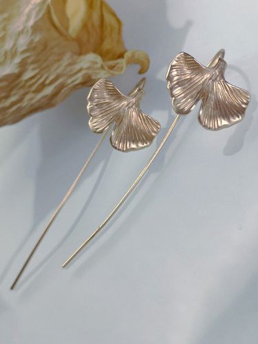 Bohemian 18k Gold Plated Ginkgo Leaf Pendant Women Earring - Newchic - Modalova