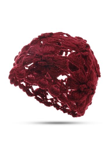 Bonnet en laine Bonnet en dentelle tricoté à la main Chapeau de décoration au crochet - Newchic - Modalova