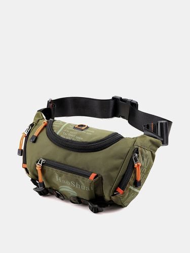 Men Waterproof Outdoor Headphone Plug Crossbody Bag Chest Bag Sling Bag - Newchic - Modalova