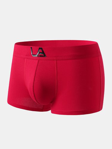 S Coton Pure Colors U Bulge Basic Sports Boxers Briefs - Newchic - Modalova