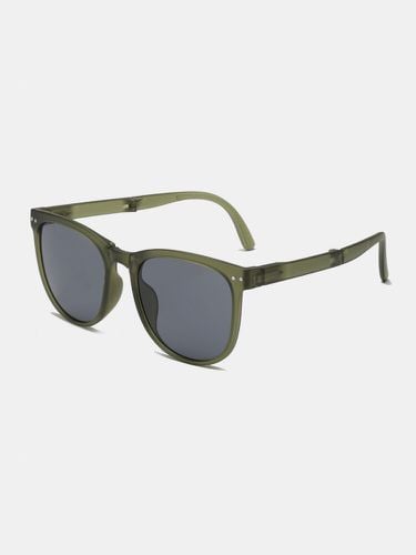 Men Retro Fashion Outdoor UV Protection Oval-shaped Sunglasses - Newchic - Modalova