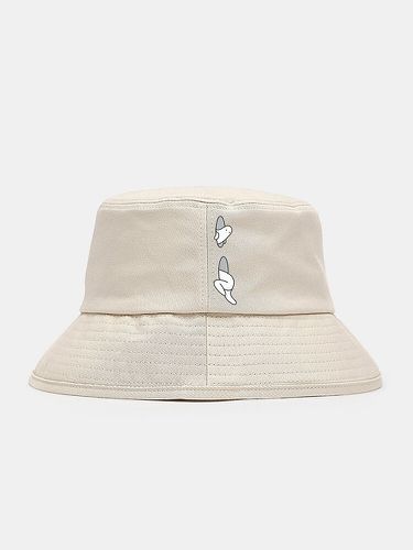 Unisex Cotton Cloth Funny Cartoon Pattern Casual Ourdoor Sunshade Foldable Flat Caps Bucket Hats - Collrown - Modalova