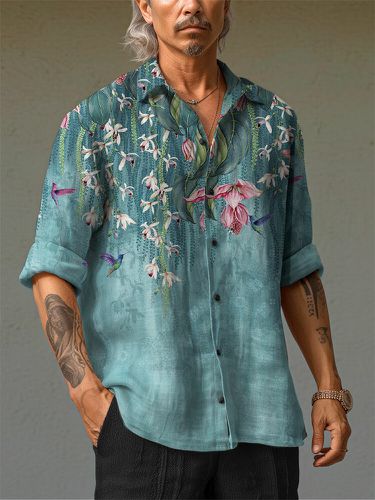 Chemises à manches longues boutonnées à imprimé florals - ChArmkpR - Modalova