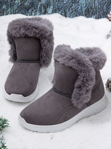 Women Casual Slip-on Soft Comfy Warm Lined Snow Boots - Newchic - Modalova