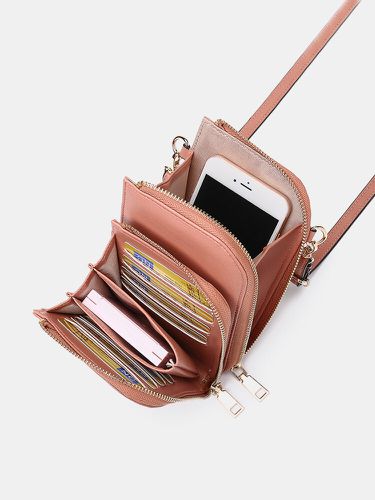 Women Multi-Slot Comestic Crossbody Bag Mini Phone Bag - Brenice - Modalova