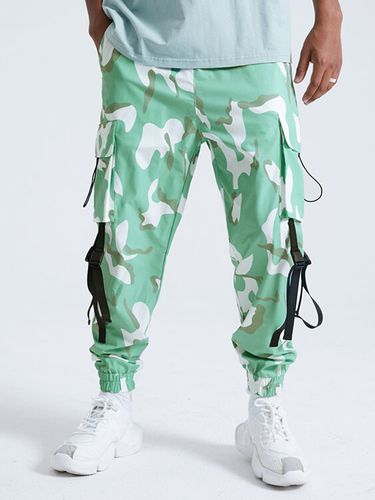 Pantalon cargo avec poche à rabat et imprimé camouflage à la modes - KOYYE - Modalova