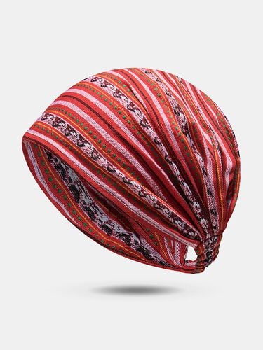 Bonnet multicolore rayé foulard Turban Head Wrap Cap - Newchic - Modalova