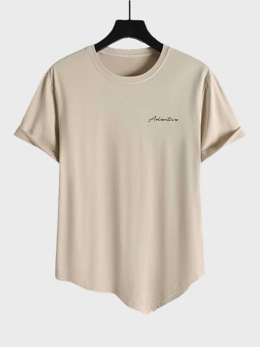 T-shirts à manches courtes à col rond et ourlet irréguliers - ChArmkpR - Modalova