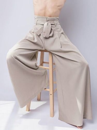Pantalon droit ample à taille hautes - INCERUN - Modalova