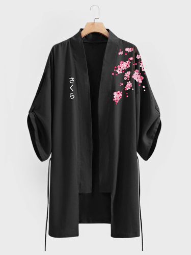 Kimonos amples imprimés de fleurs de cerisier japonaiss, ouverts sur le devant - Newchic - Modalova
