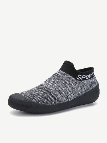 Men's Knitted Fabric Breathable Slip On Running Sport Socks Sneakers - Newchic - Modalova