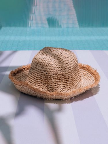 S tissé Lafite vacances d'été plage voyage parasol seau chapeau chapeau de paille - JASSY - Modalova