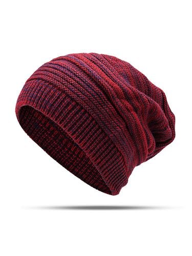 Chapeau tricoté en laine ethnique à rayuress Vintage chaud bon chapeau élastique Bonnet décontracté - Newchic - Modalova