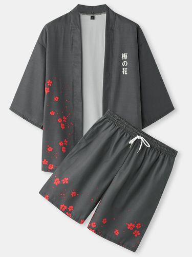 Tenues deux pièces kimono à manches 3/4 et imprimé prunes - ChArmkpR - Modalova