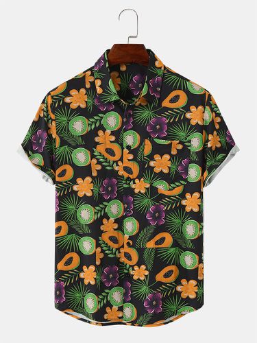 Chemises à manches courtes boutonnées à imprimé florals - ChArmkpR - Modalova