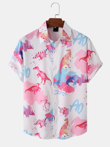 Chemises à manches courtes à imprimé dinosaures - Mensclo - Modalova