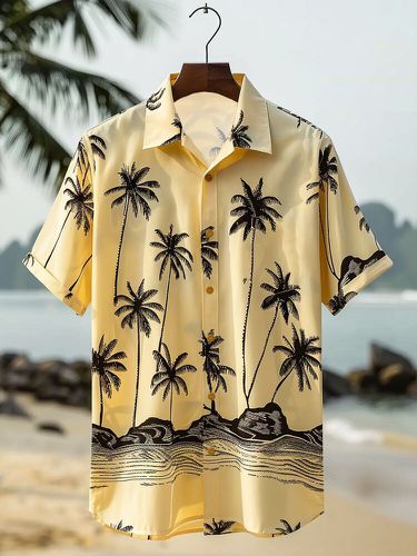 Chemises décontractées à manches courtess à imprimé cocotier - Newchic - Modalova