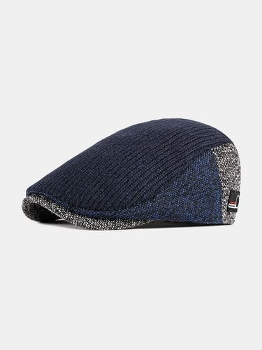 S automne et hiver béret chapeau britannique rétro avant chapeau tricoté pic chapeau casquette plate - Newchic - Modalova