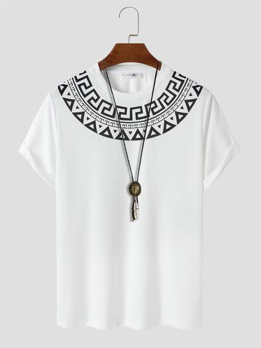 T-shirts à manches courtes avec coutures tribales géométriquess Soft - ChArmkpR - Modalova