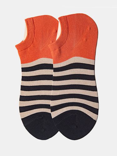 Socks Men's Tide Socks Stripes Shallow Mouth Cotton Sweat-Absorbent Sports Street Tide Socks Four Seasons - Newchic - Modalova