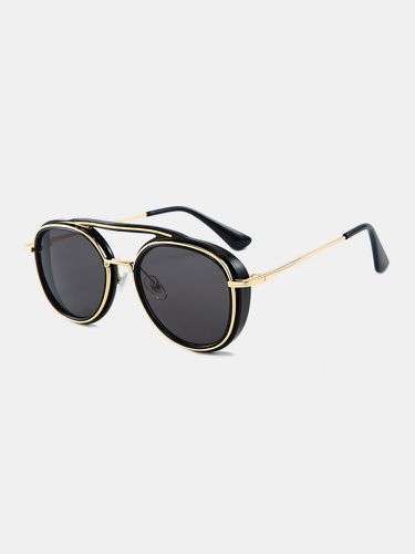 Men Full Thick Frame UV Protection Fashion Vintage Sunglasses - Newchic - Modalova