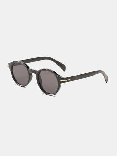 Men Casual Fashion Outdoor UV Protection Circle Round Sunglasses - Newchic - Modalova