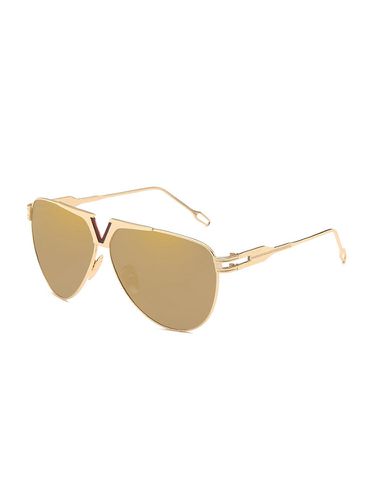 Men Women Vogue HD Polarized Metal Sunglasses UV400 Vogue Travel Riding Driving Sunglasses - Newchic - Modalova