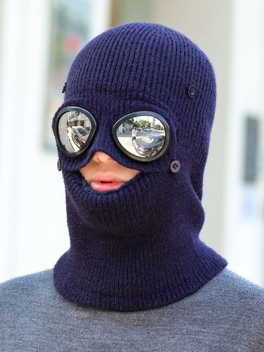 Bonnet tricoté en velours avec lunettes de soleil - Newchic - Modalova