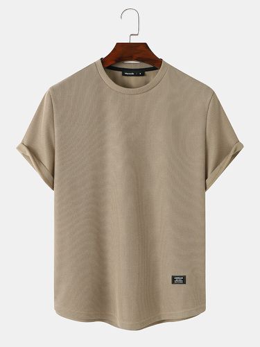 T-shirts à manches courtes tricotés à col ronds - Mensclo - Modalova