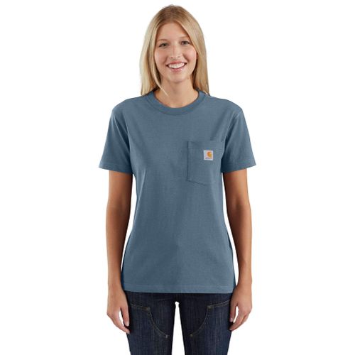 S T-shirt - loose fit heavyweight short-sleeve k87 pocket t-shirt - Bleu - XS - Carhartt - Modalova