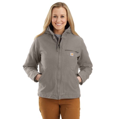 S Veste - loose fit washed duck sherpa lined jacket - Gris - L - Carhartt - Modalova