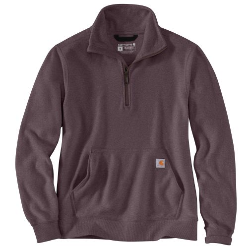 S Sweatshirt - relaxed fit midweight half zip sweatshirt - Violet - L - Carhartt - Modalova
