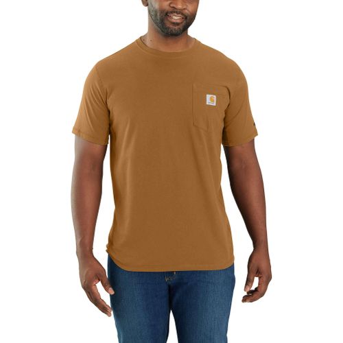 S T-shirt - force™ relaxed fit midweight short-sleeve pocket t-shirt - Brun - 2XL - Carhartt - Modalova