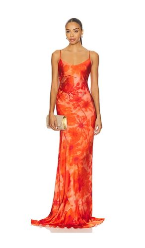 ROBE DE SOIRÉE NUISETTE AVEC FRONCES en . Taille 4. Also en 6 - Alejandra Alonso Rojas - Modalova