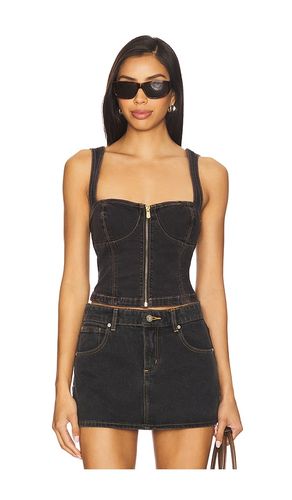 Cara Denim Top en . Taille M. Also en L - Abrand - Modalova