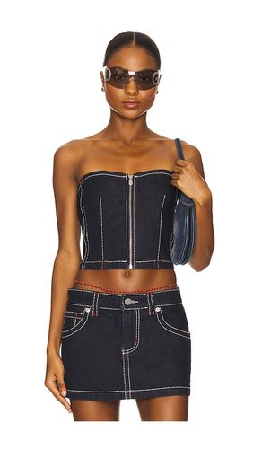 Cameron Denim Bustier in . Size M, S, XL, XS - Abrand - Modalova